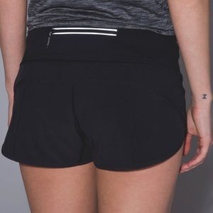 Black Lululemon Speed Shorts